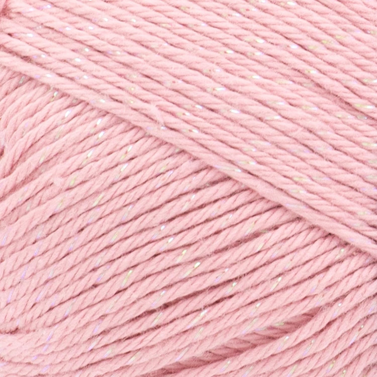 24/7 Cotton DK Crochet Yarn, Pink Diamond, Metal, 3 Pack