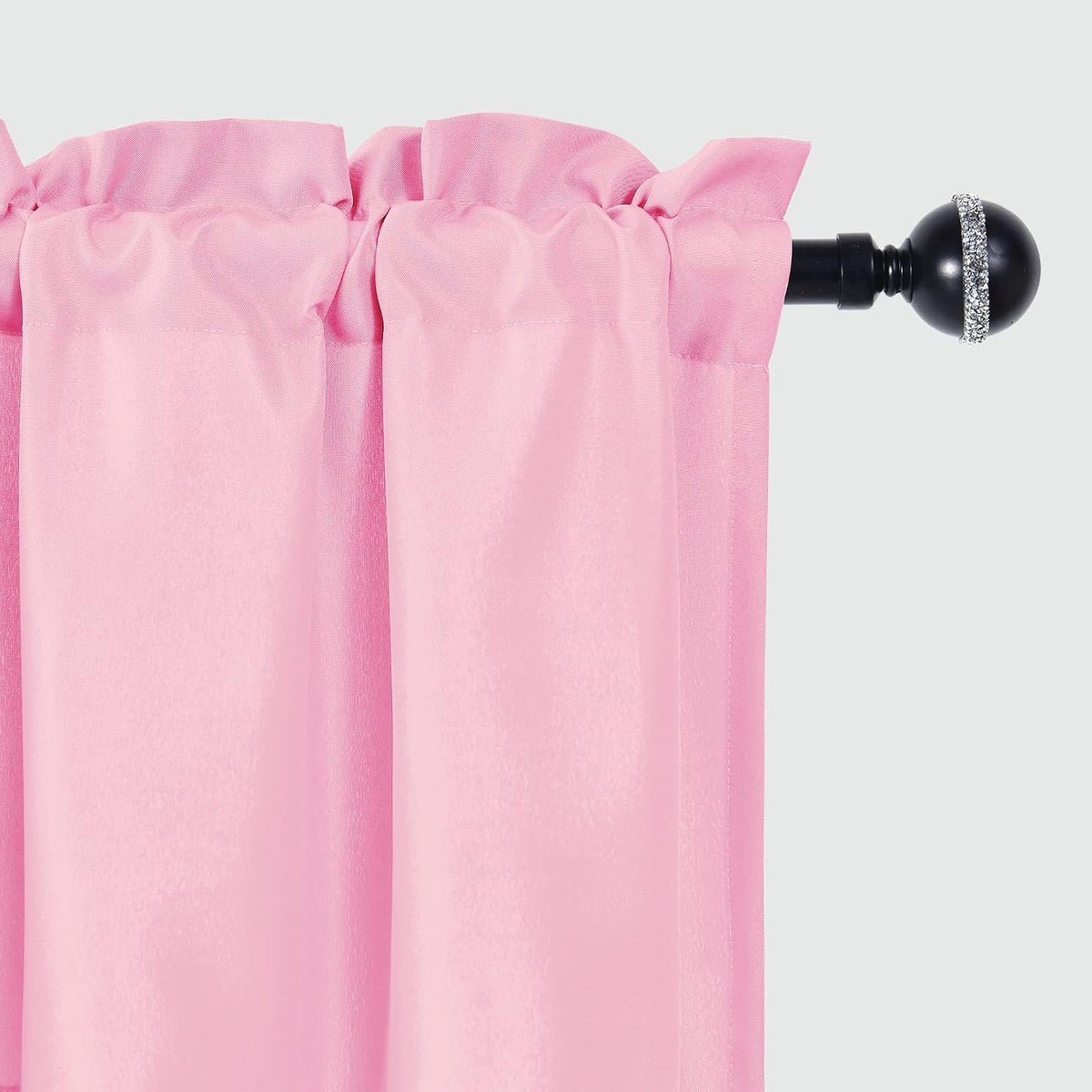 Pink Valance Curtains for Window 1 Panel, 52 x 18 Inches