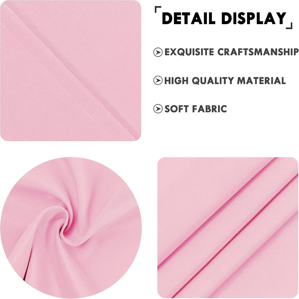 Pink Valance Curtains for Window 1 Panel, 52 x 18 Inches