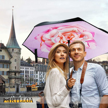 Inverted Umbrella, 40/49/56 Inch Windproof Double Layer