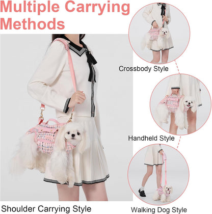 Wakytu Dog Lift Harness Dog Carrier Sling for Small Dogs & Cats,M