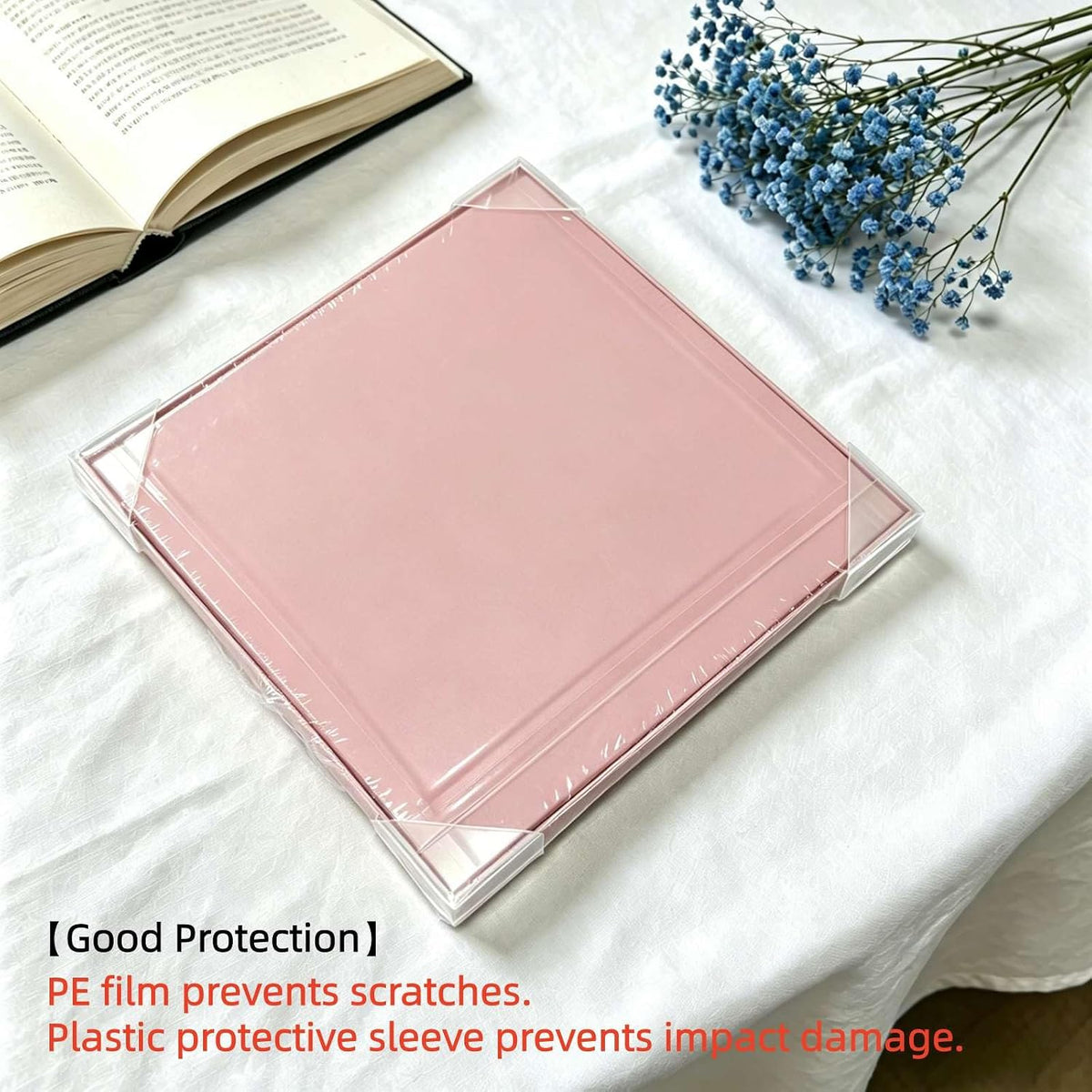 Large Pink Gift Box with Lid 12x12x10 Inches Birthday Box