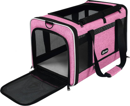 Cat Carrier 18x11x11 Delta Airline Approved, Pet Plane Travel Crate