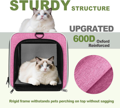 Cat Carrier 18x11x11 Delta Airline Approved, Pet Plane Travel Crate