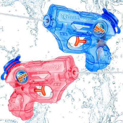 Mini Water Gun for Kids Toddler, 2 Pack Squirt Blasters Water Guns Toys