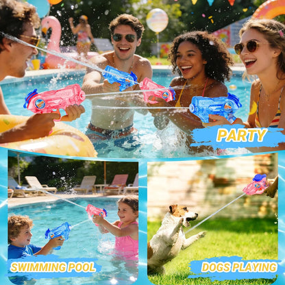 Mini Water Gun for Kids Toddler, 2 Pack Squirt Blasters Water Guns Toys