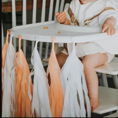 20PCS Peach Tassel Garland, Party Decor, Home Decor Accents, Peach Party Decorations, Tissue Paper Tassels, 14 Inches Long