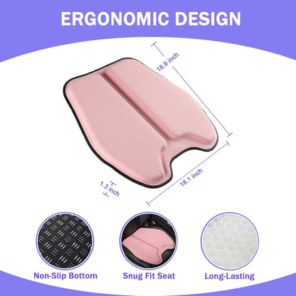 Soft Thin Gel Seat Cushion with 1 Inch Gel - Sciatica Relief