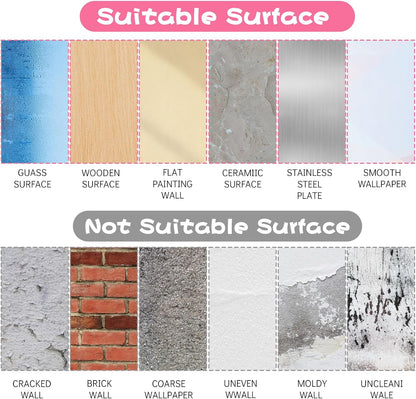 6 Sheets Daisy Wall Sticker Decal, Pink Flower Wall Sticker