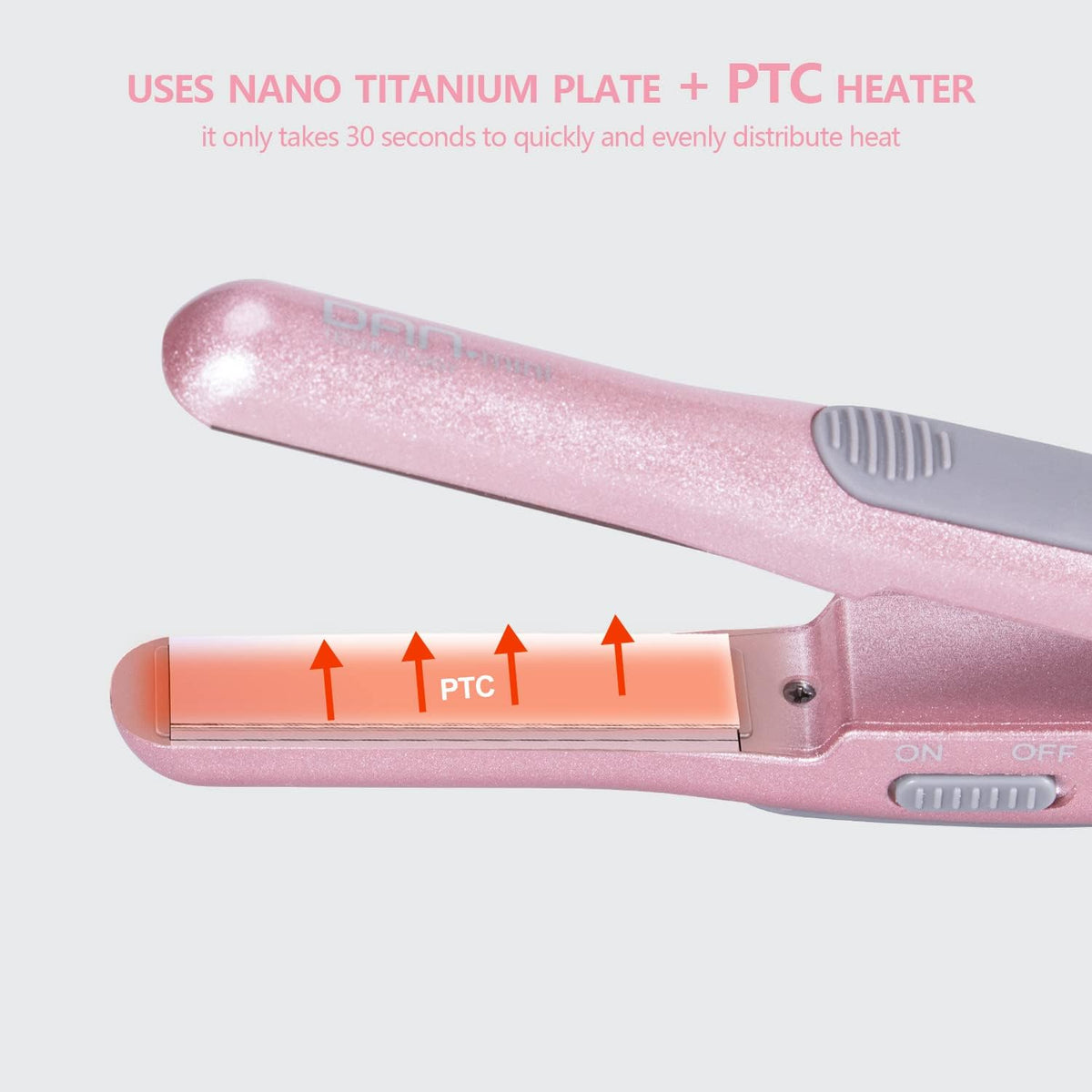 DAN Travel Hair Tool Set,Hair Dryer and Flat Irons with Travel case