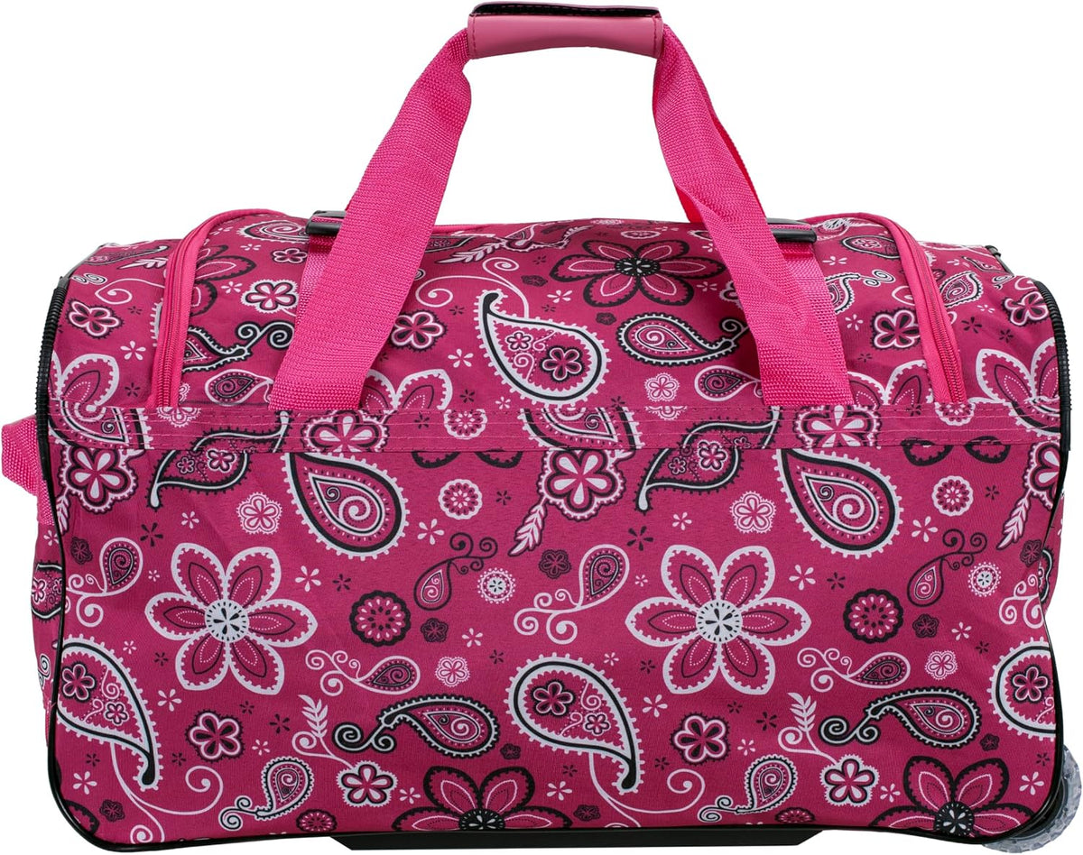Rolling Duffel Bag, Black, 22"