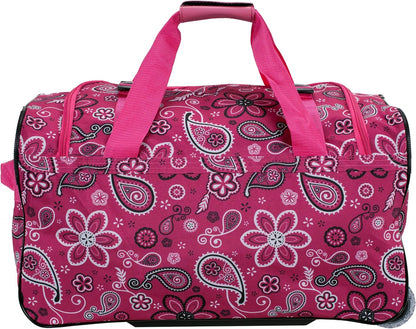 Rolling Duffel Bag, Black, 22"
