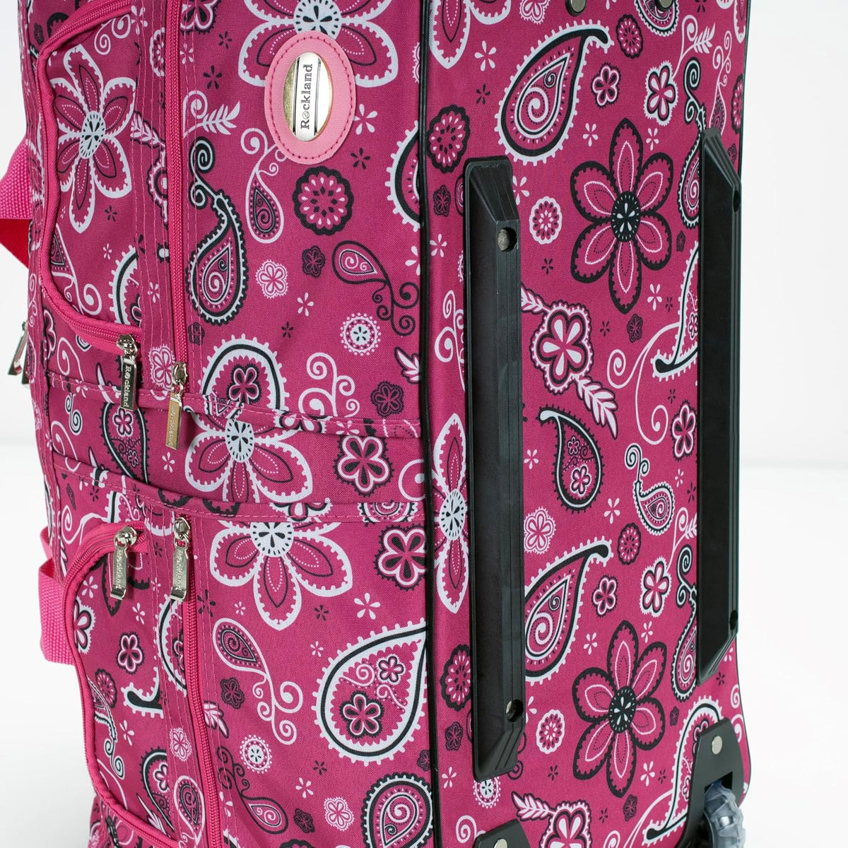 Rolling Duffel Bag, Black, 22"