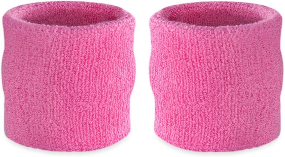 Wrist Sweatbands, Absorbent and Breathable Thick Cotton Bands for Working Out, Gymnastics, Basketball, Tennis, and Football, Multiuse Wristbands for Costumes and Cosplay