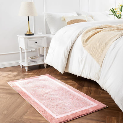 Blossom Pink Bath Mat 36"x24" Non Slip Washable Rug