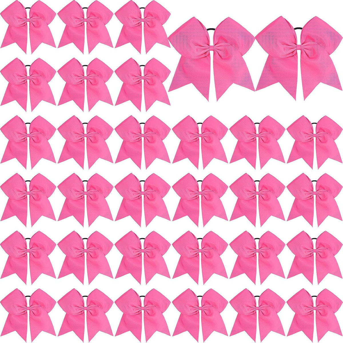 32PCS 8" Large Cheer Hair Bows for Cheerleader