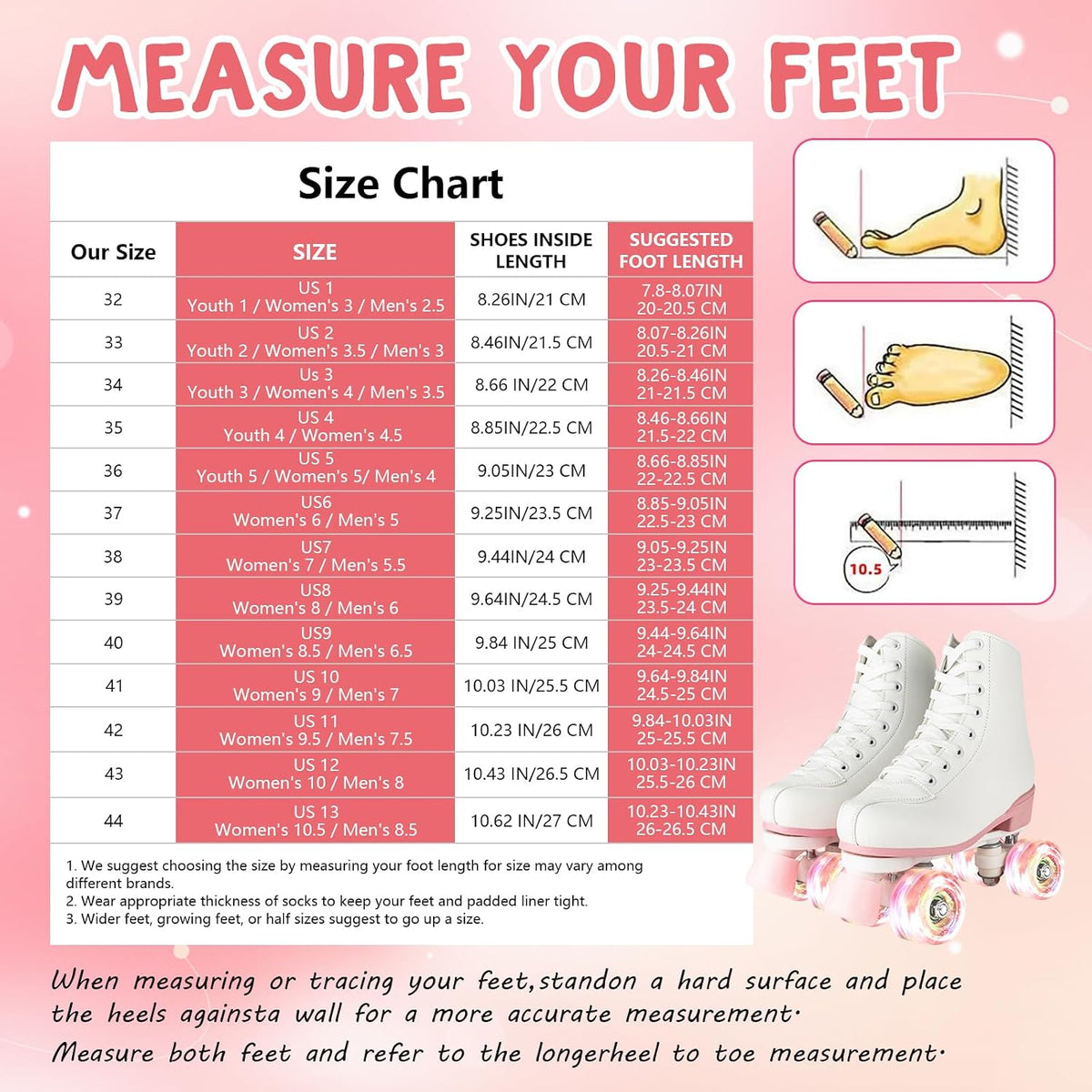 Women's High-Top PU Leather Roller Skates - Four-Wheel Shiny Skates for Girls Unisex