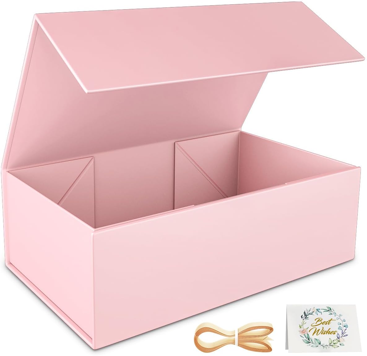 Pink Gift Box, 9.5x6x3'' Gift Boxes with Lids for Presents