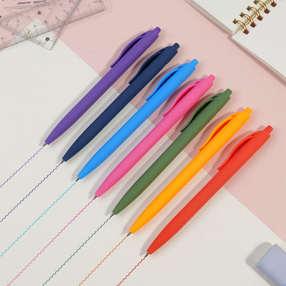 Ballpoint Pens Bulk, 50 Pack Pink Ink 1.00mm, No Bleed Click Pens