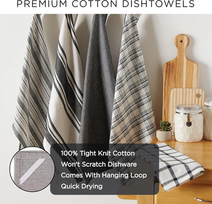 Gingham Check Kitchen Collection, Pink, Dishtowel Set