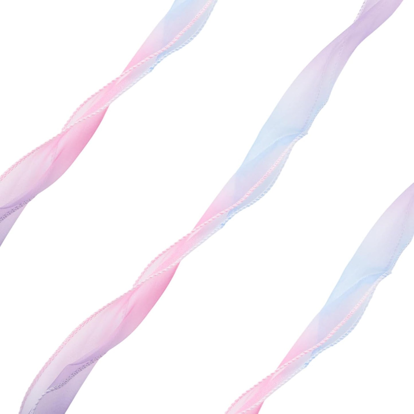 Elecrelive 10.9Yards 55mm Rainbow Iridescent Chiffon Ribbons Pastel Sheer Ribbon Pink Blue Glitter Tulle for Flowers Bouquet Gift Wrapping Costume DIY Wedding Crafts