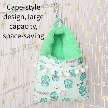 Cozy Sugar Glider Pouch Hanging Bed Warm Small Pet Cave Sleep Nest (Pink)