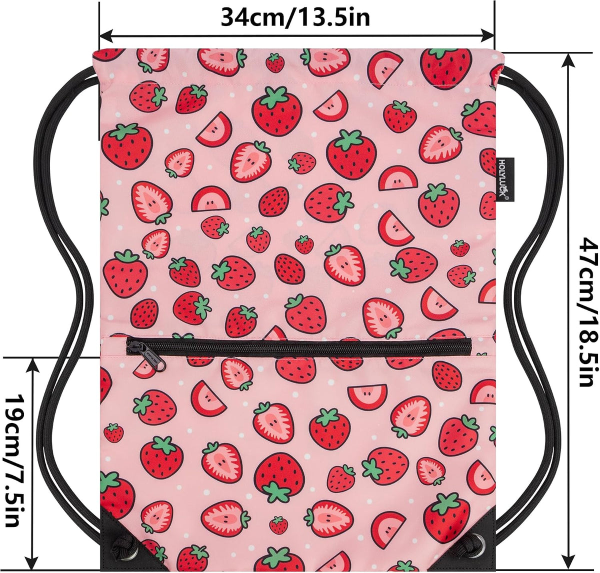 Drawstring Backpack Bag Sport Gym Sackpack