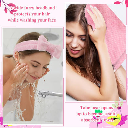 6 Set Spa Gifts for Women Bulk Sleepover Party Favors, Pink