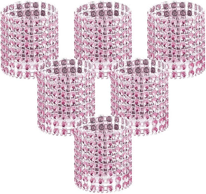 50pcs Napkin Rings, Pink Napkin Rings Buckles