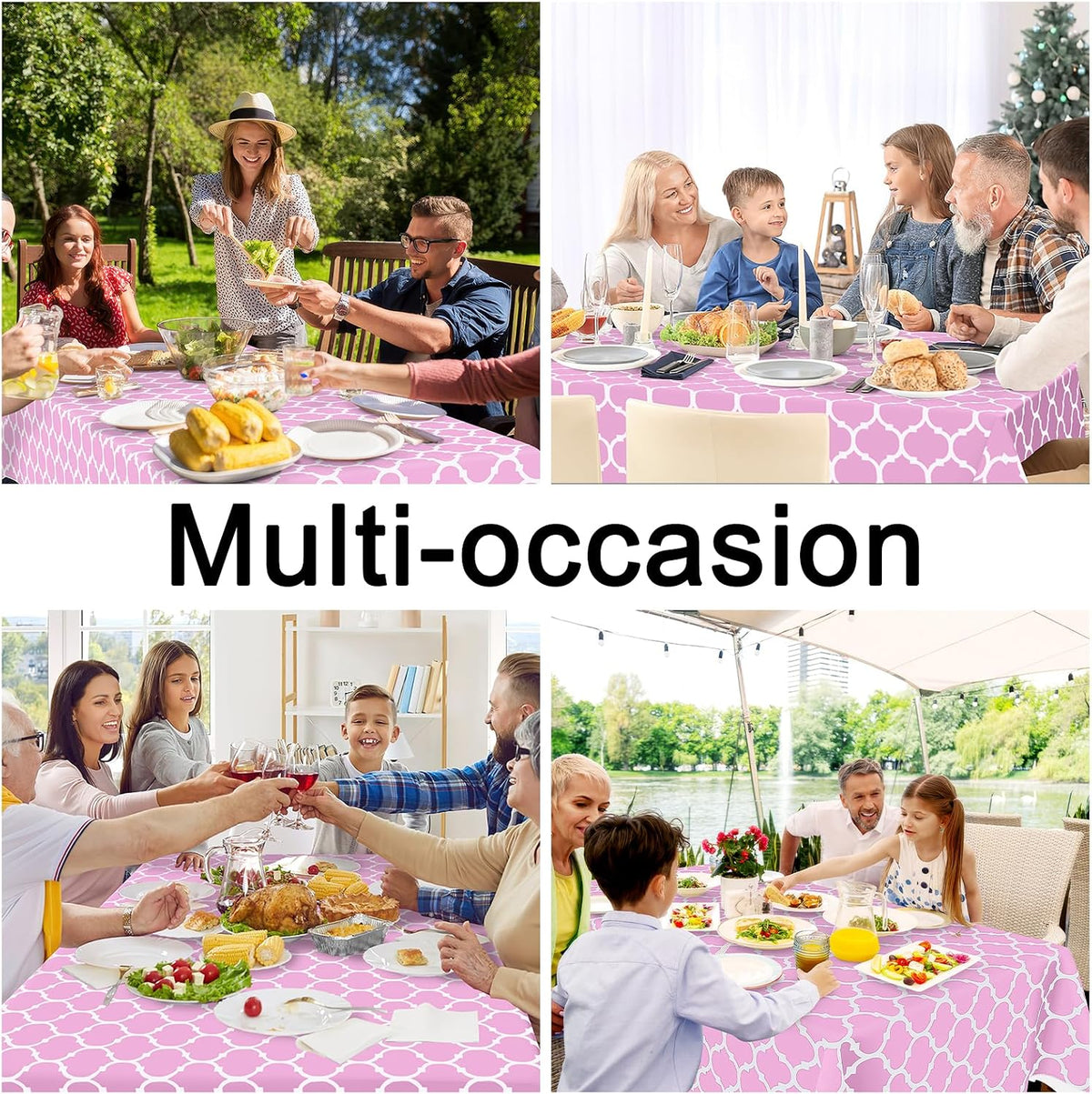 Rectangle Table Cloth, Flannel Backed Vinyl Tablecloth, 60"x84"
