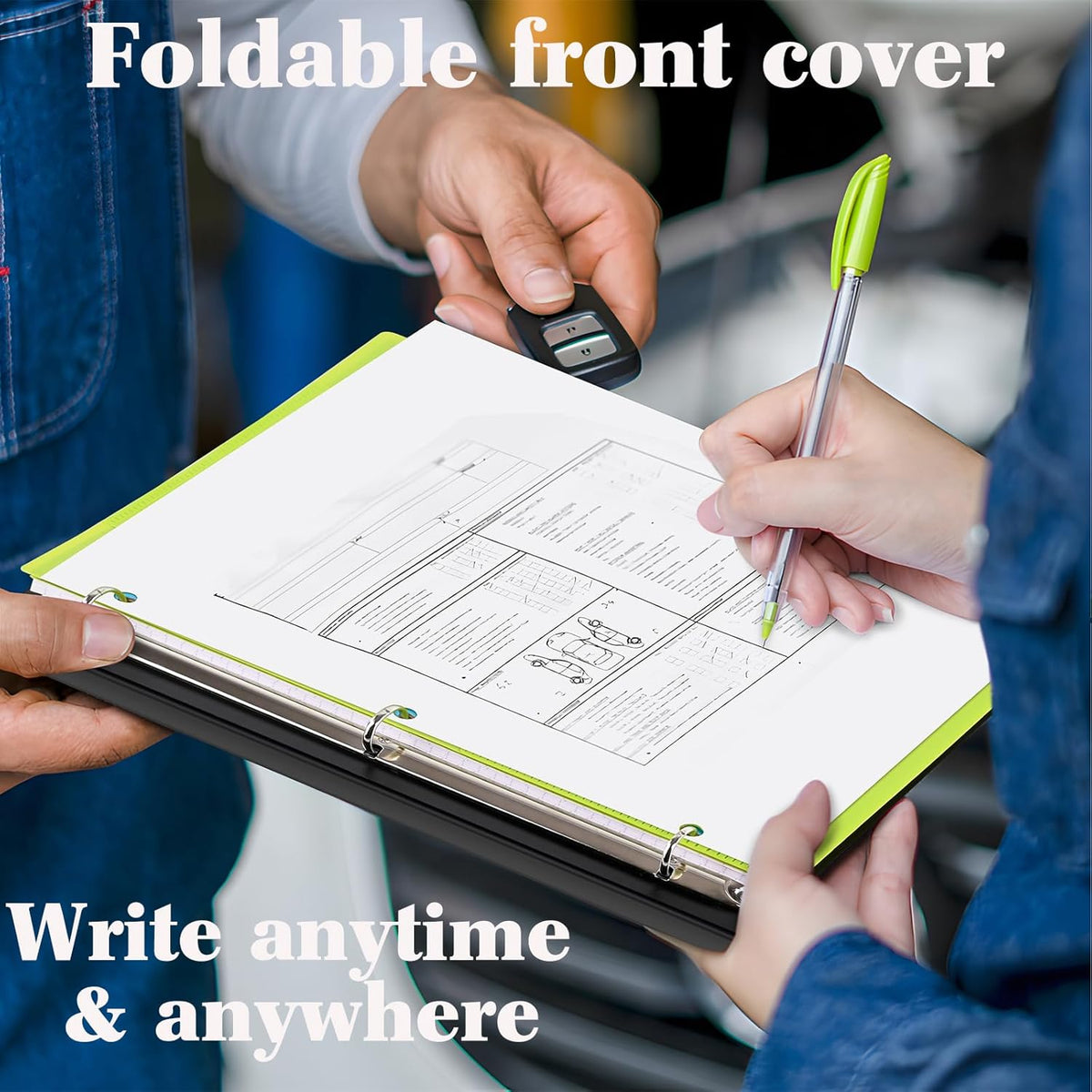 Telescoping 3 Ring Binder, Portable Plastic 0.75 inch 3 Ring Binder with Telescoping Spine and Foldable Front Cover Holds 8.5" x 11" Paper for School,Office and Homes-Pink