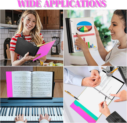 Telescoping 3 Ring Binder, Portable Plastic 0.75 inch 3 Ring Binder with Telescoping Spine and Foldable Front Cover Holds 8.5" x 11" Paper for School,Office and Homes-Pink