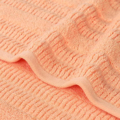 Luxurious Classic Cotton Blend Towels, Set of 2 for Bathroom, Shower, Spa, Hotel, Super Soft, Quick Dry, Ultra Soft Mika Towels, 2 Bath Towel Set, Peach