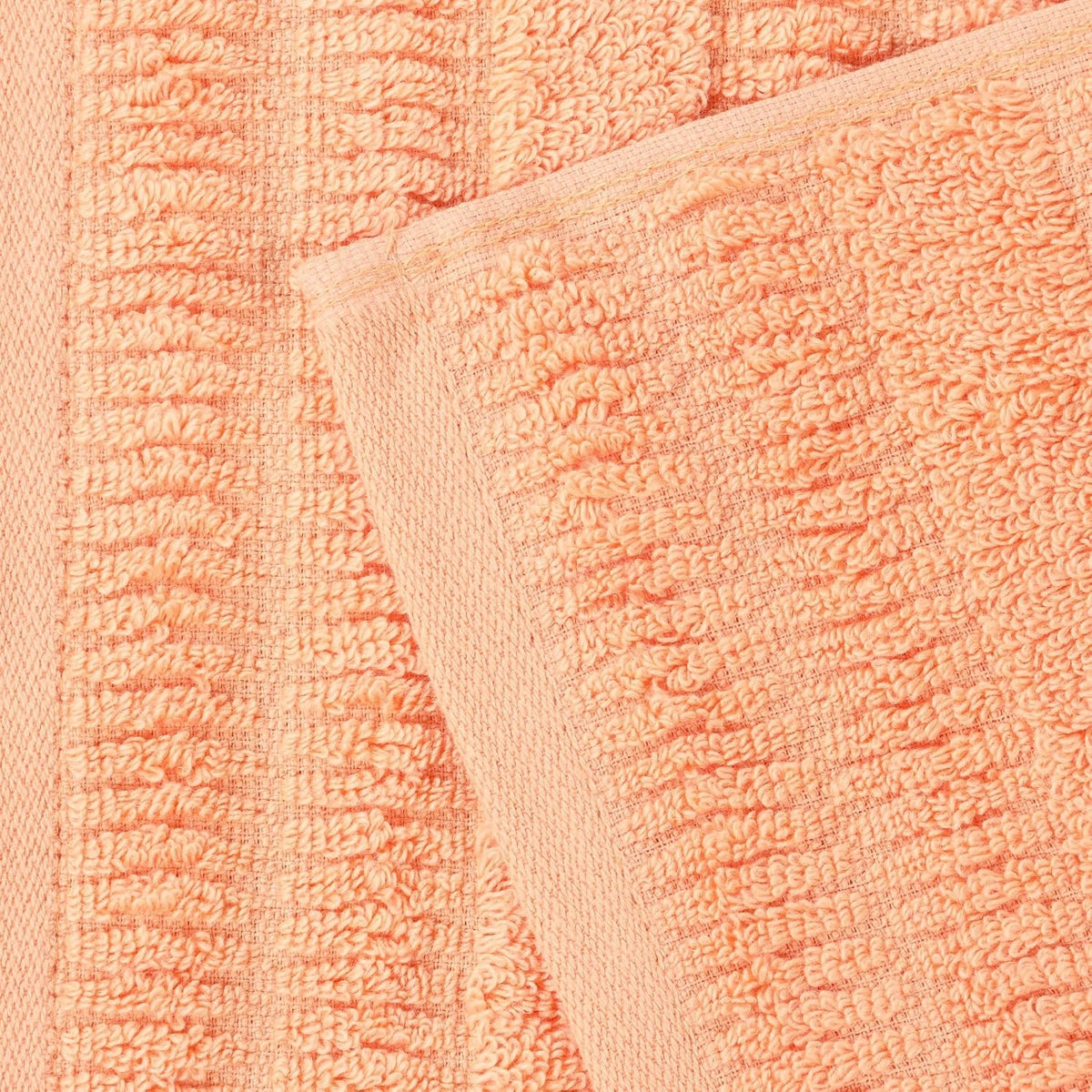 Luxurious Classic Cotton Blend Towels, Set of 2 for Bathroom, Shower, Spa, Hotel, Super Soft, Quick Dry, Ultra Soft Mika Towels, 2 Bath Towel Set, Peach