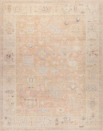 x Becki Owens Marlene Vintage Medallion Area Rug, 7'10" x 10', Vintage Pink