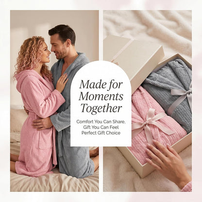 Hooded Bathrobes for Women, Soft Long Towel Robes for Women - Quick Dry yet Warm