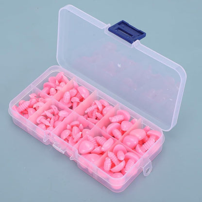 100 Pcs Pink Screw Doll Noses for DIY Stuffed Animal Crafts