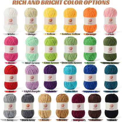 Chenille Yarn for Crocheting Size 5 Bulky Yarn 3 Peach Pink