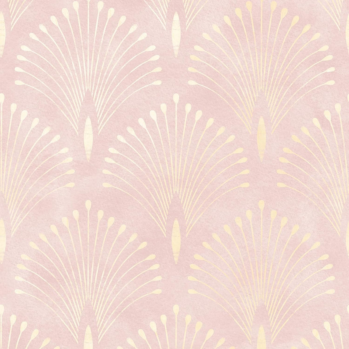 Pink and Gold Geometric Wallpaper Peel and Stick Accent Wall Paper Removable Blush Pink Art Deco Metallic Gold Art Nouveau Peacock Self Adhesive Contact Paper for Drawers Cabinets 17.5x80