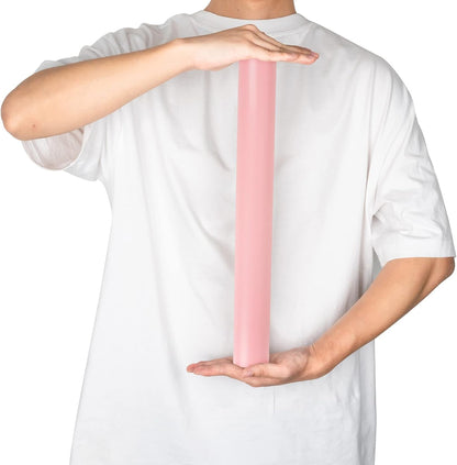 Pink Wrapping Paper Solid Color - Mini Roll - for Wedding, Birthday, Shower, Congrats, and Holiday - 17 Inches X 32.8 Feet