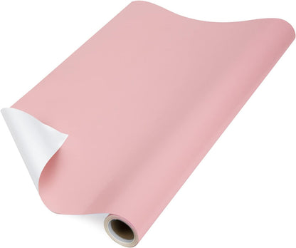 Pink Wrapping Paper Solid Color - Mini Roll - for Wedding, Birthday, Shower, Congrats, and Holiday - 17 Inches X 32.8 Feet