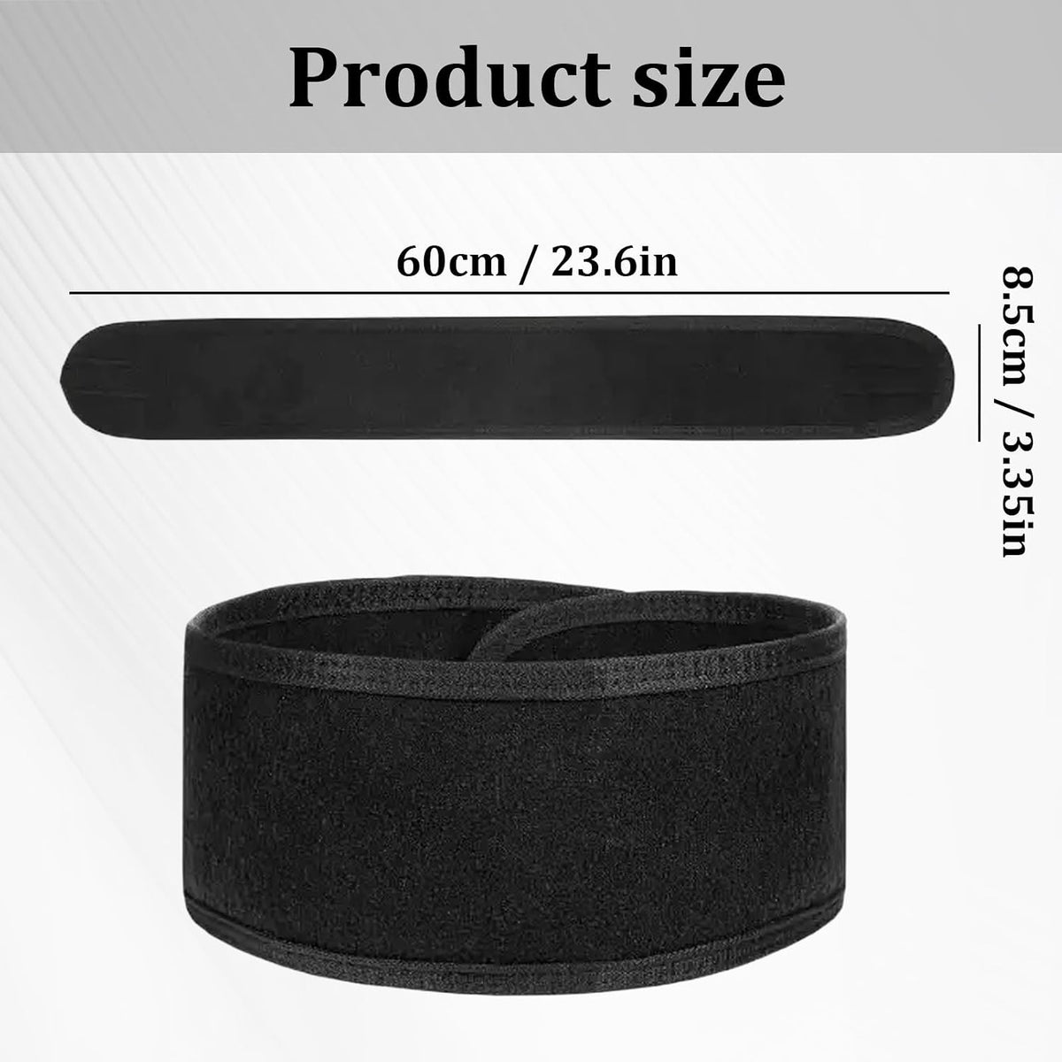 4 Pack Adjustable Makeup Headbands – Non-Slip Spa Facial Headband & Facial Hair Wrap, Adjustable Washable Towel for Shower, Yoga, Gym, Salon & Home Use (Fits All), HZFD-BB