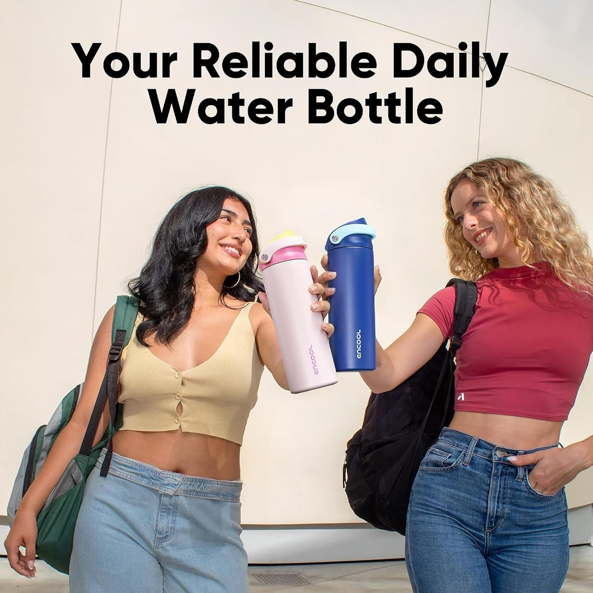 Leakproof Insulated Water Bottle with Straw Dual-Sip Water Bottle Bag-Safe Design for Work, Commute & Gym – Keeps Drinks Cold All Day, 24 oz, Peach Purple