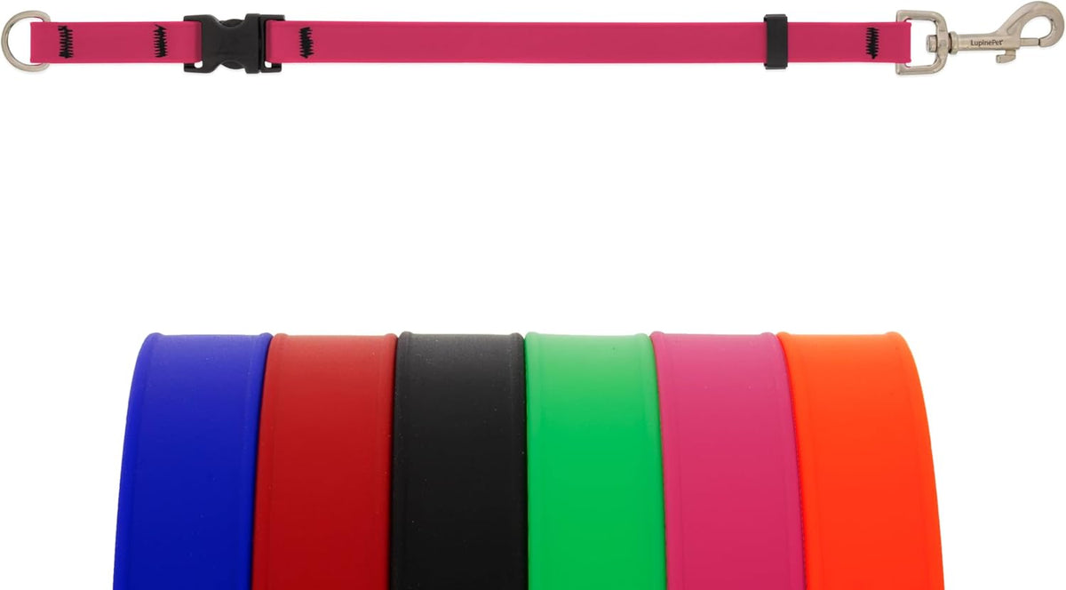 Pro Grooming Loop for Dogs, Waterproof, Neon Pink, 3/4-inch Wide, 24" Long, Made with BioThane