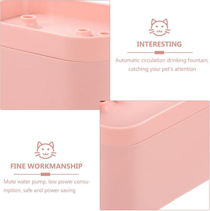 Automatic Cat Water Fountain with Mute Pump for Pets