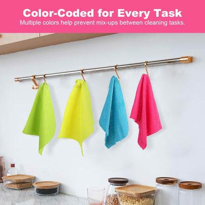 Microfiber Cleaning Cloth, 120 Pack Reusable Paper Towels