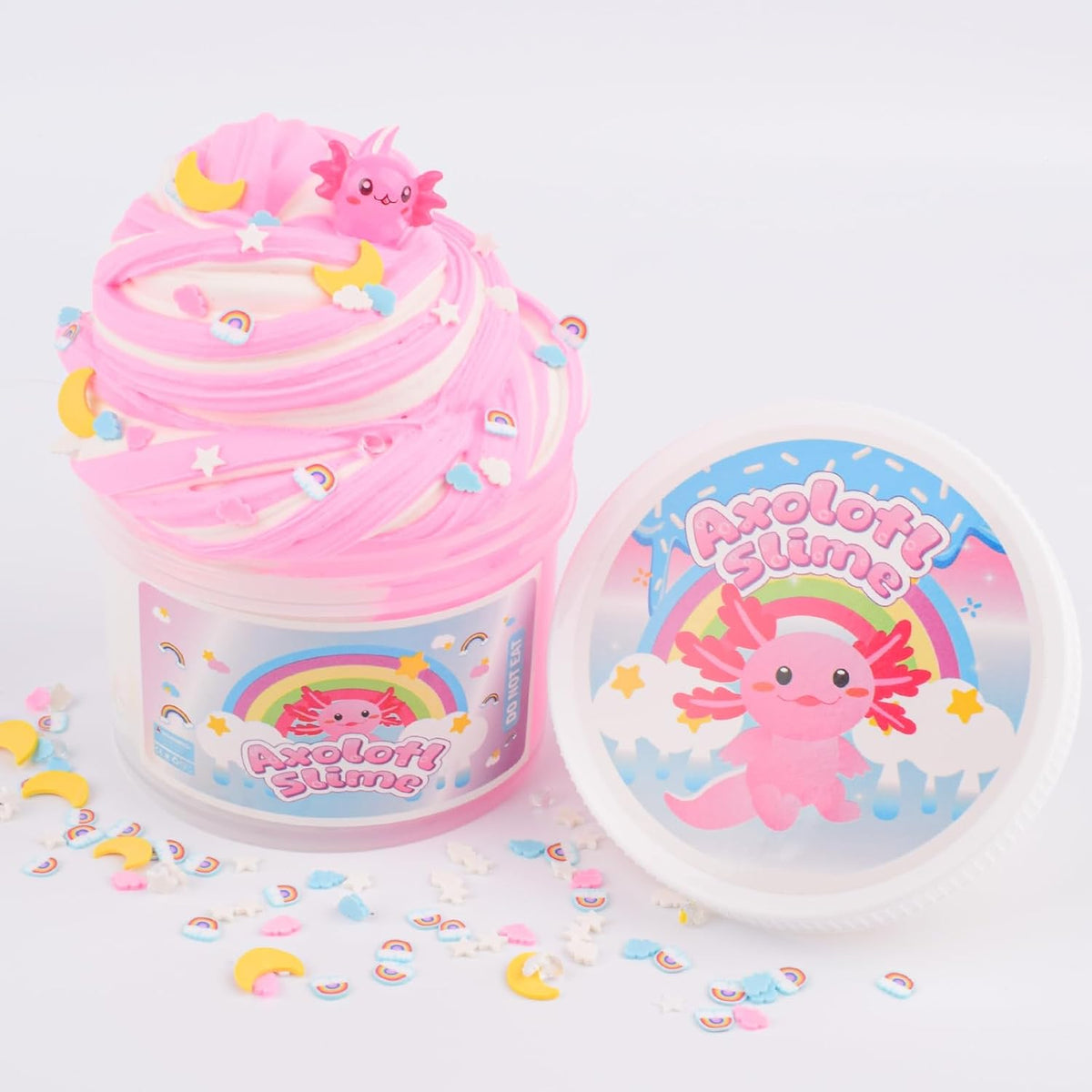 Pink Peach Cloud Slime Kit, with Fun Panda Slime Add Ins, Soft Non-Sticky, Scented Slime Kit for Kids, Birthday Gifts for Boys & Girls, Classroom Rewards, DIY Stress Relief Toy