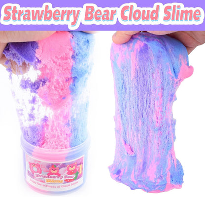 Pink Peach Cloud Slime Kit, with Fun Panda Slime Add Ins, Soft Non-Sticky, Scented Slime Kit for Kids, Birthday Gifts for Boys & Girls, Classroom Rewards, DIY Stress Relief Toy