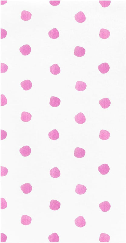 Papersoft Napkins Dot Pink Guest Towels (Pack of 20)