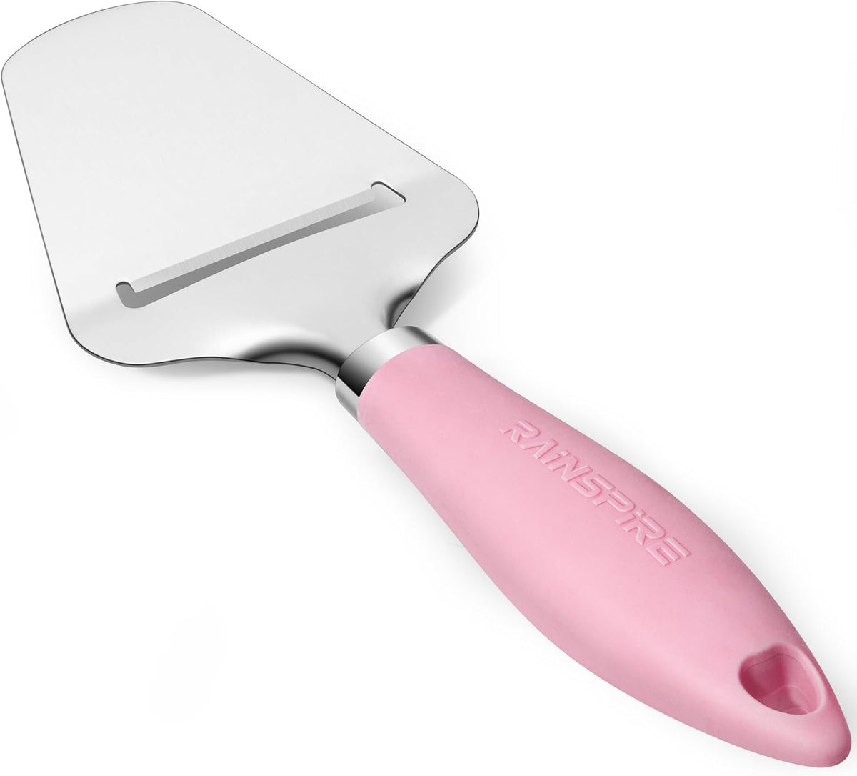 Upgraded Non-Stick Cheese Slicers for Block Cheese Multi-Functional Cheese Cutter for Mozzarella, Cheddar, Gruyere Charcuterie Accessories Dishwasher Safe Kitchen Tools, Pink